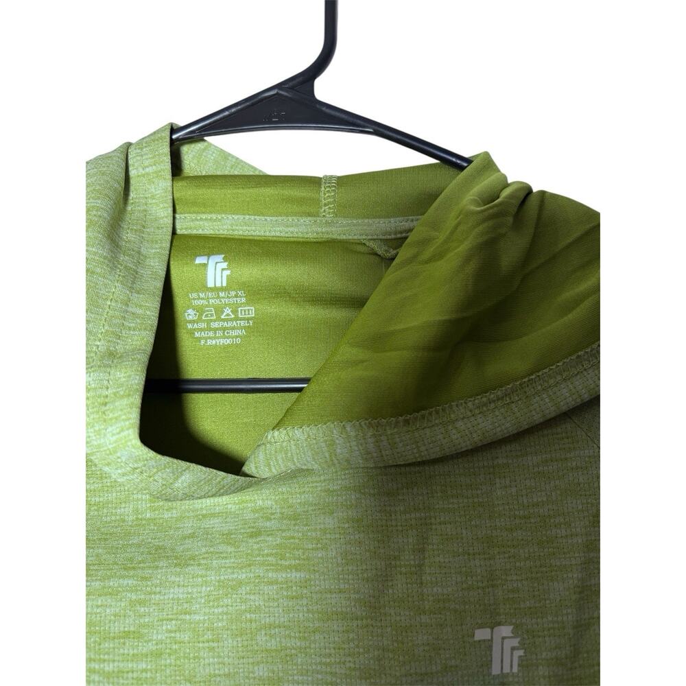 Women's UPF 50 Green Light Weight Hoodie With Thumb Holes Sports Long Sleeve - Picture 2 of 4